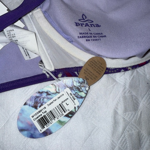 NWT Prana dusted peri jasmine Cosima bikini top Sz L - Picture 6 of 11